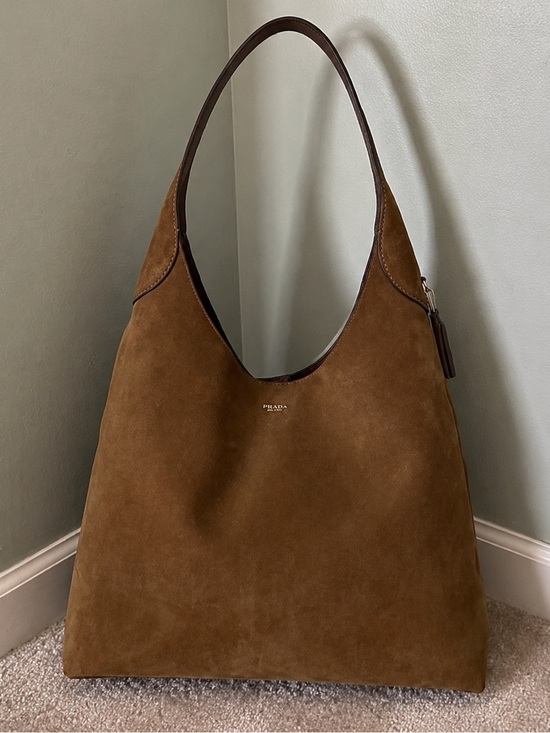 Coach Handbags - Coach Brown Suede Shoulder Tote